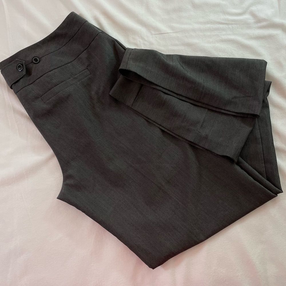 Maurice's 11/12 Dress Pants - Grey Wide Leg - Pockets Actual Measurements 35/32